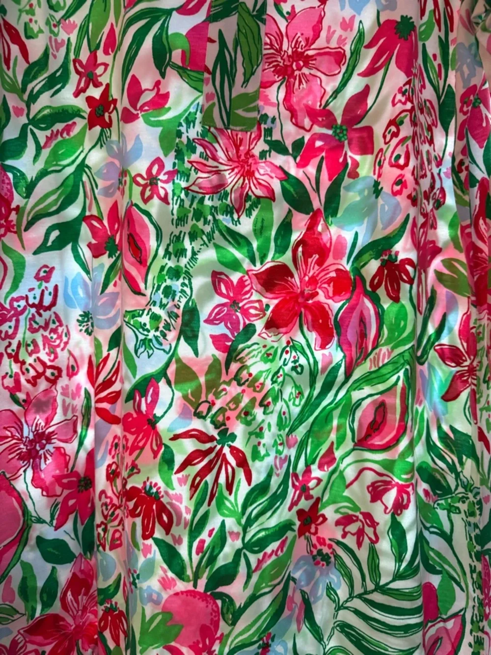 Lilly Pulitzer Floral Tunic Dress in Pink, Green, Blue and White - Picture 3 of 3